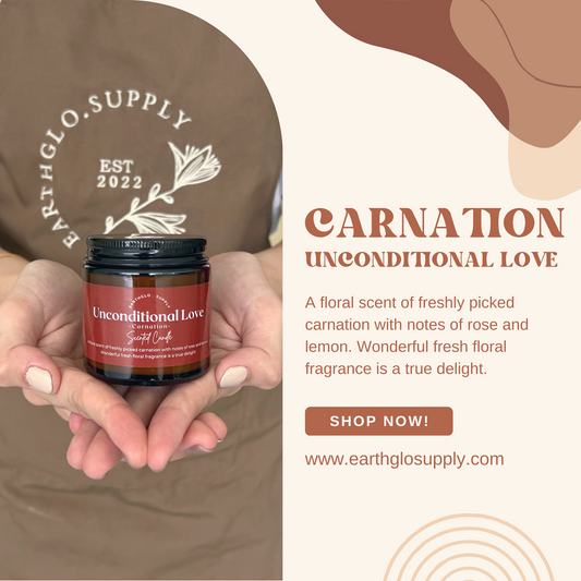 Carnation Soy Candle - Unconditional love