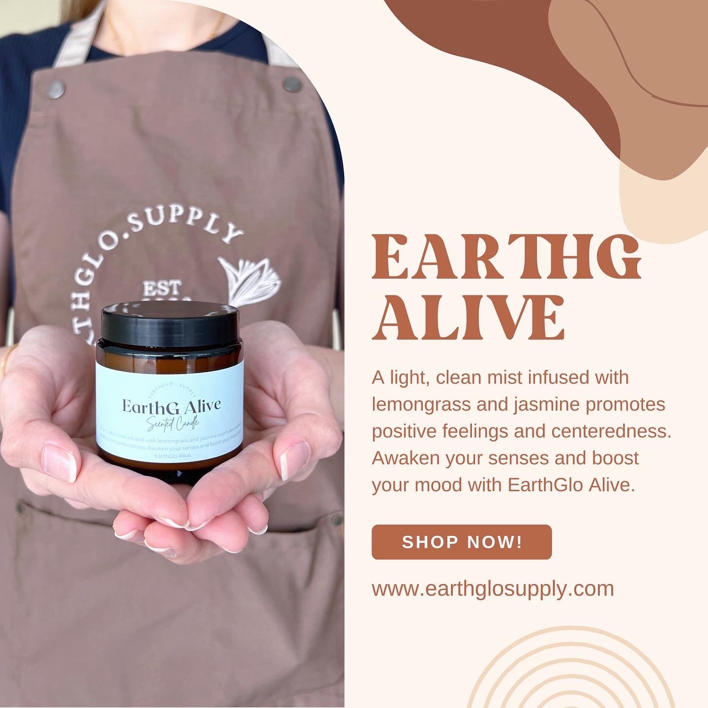 EarthG Alive Soy Candle