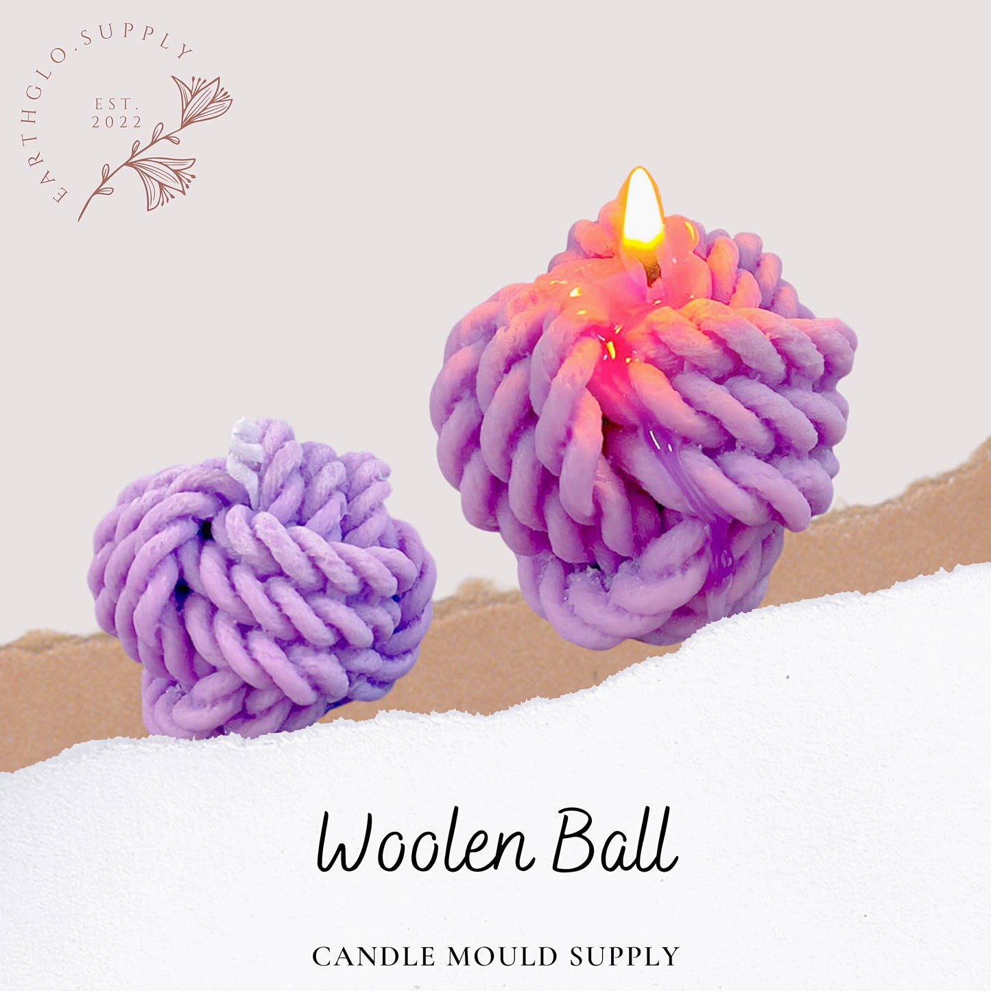 Woolen Ball - Candle Mould