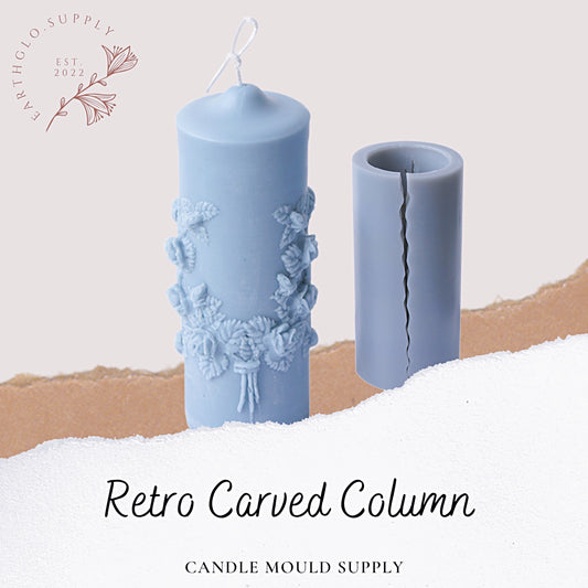 Retro Carved Column - Candle Mould