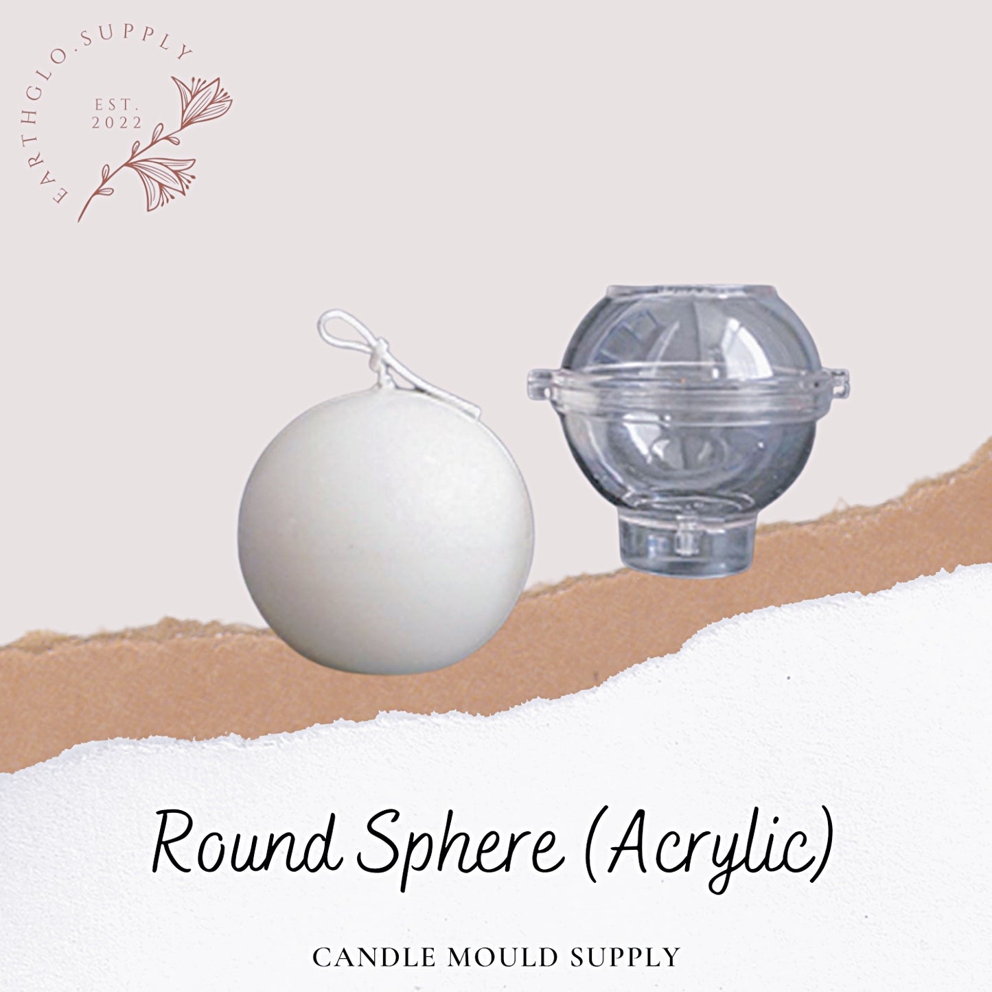 Round Sphere - Candle Mould