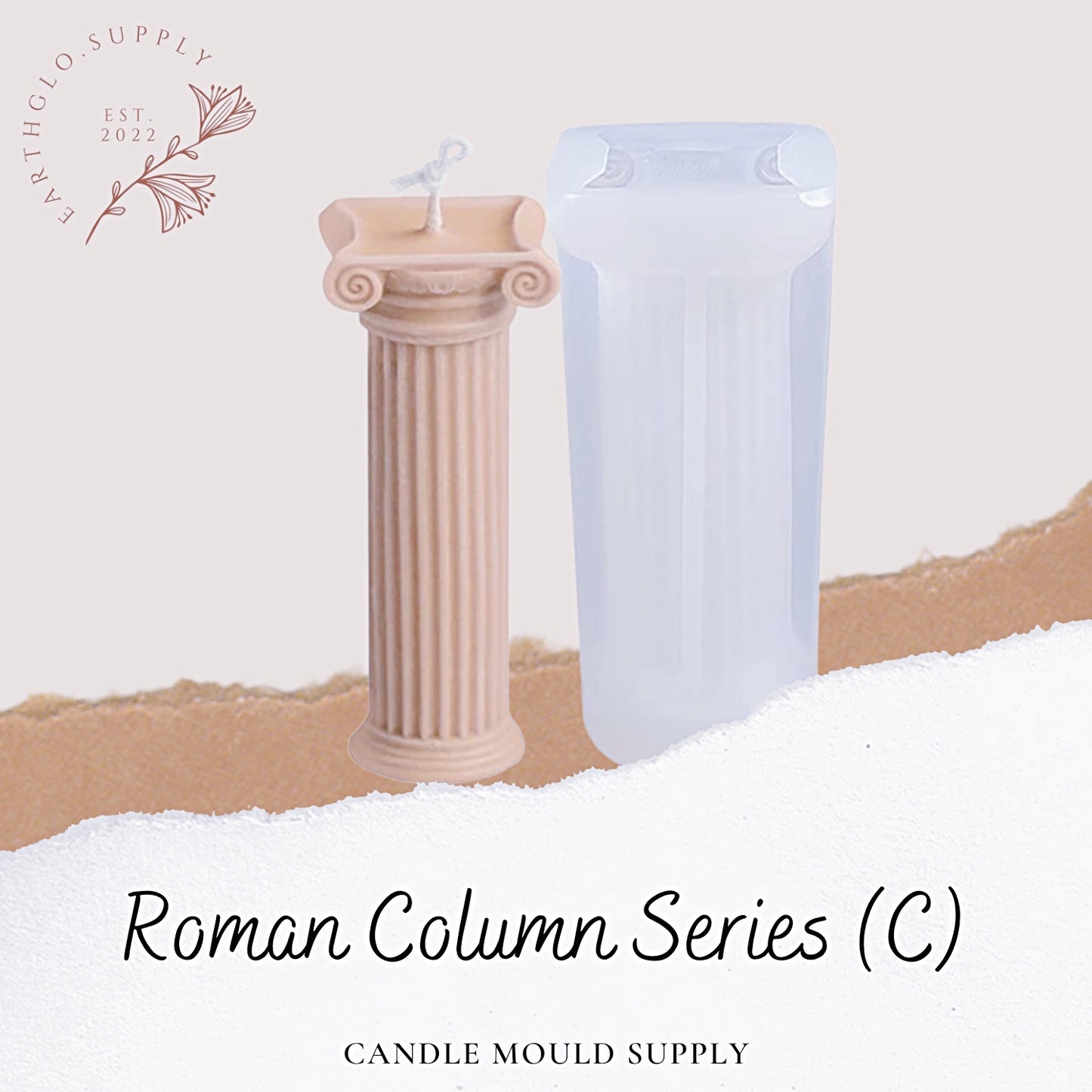 Roman Column Series (C) - Candle Mould