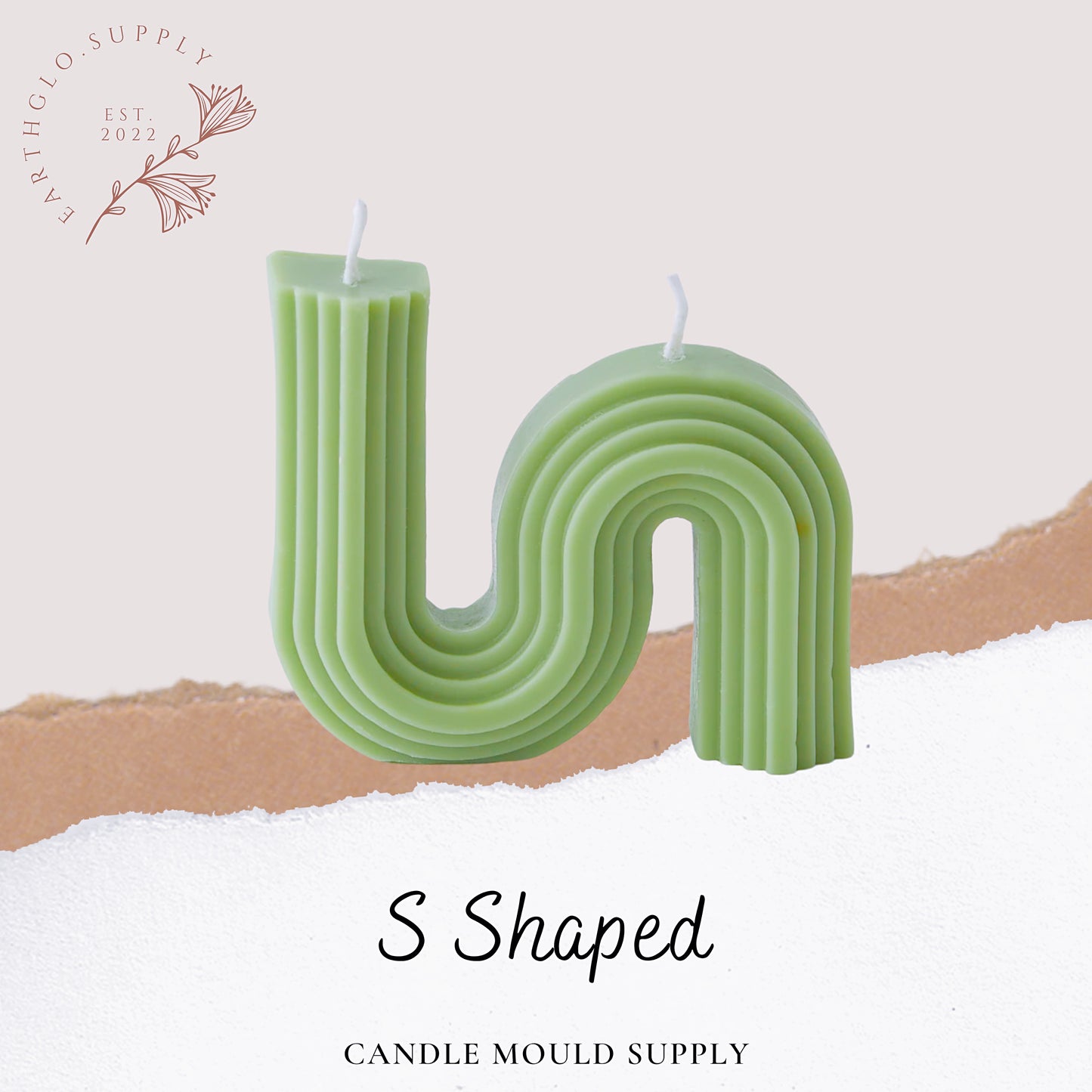 S Shaped - Candle Mould