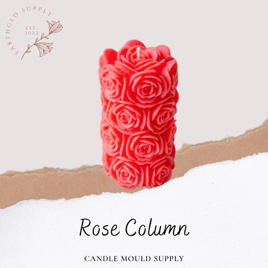 Rose Column - Candle Mould