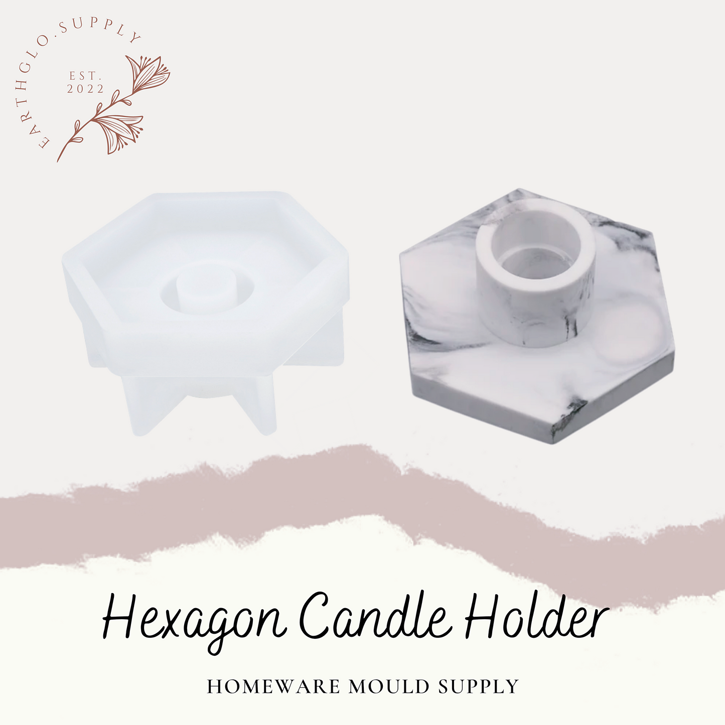 Hexagon Candle Holder - Homeware Mould