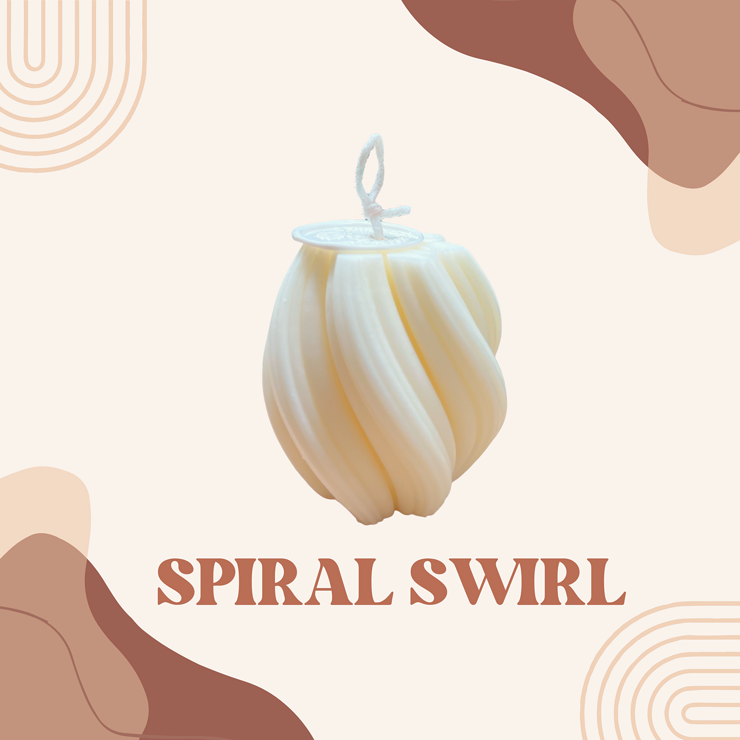 Spiral Swirl - Scented Candle / Home decor