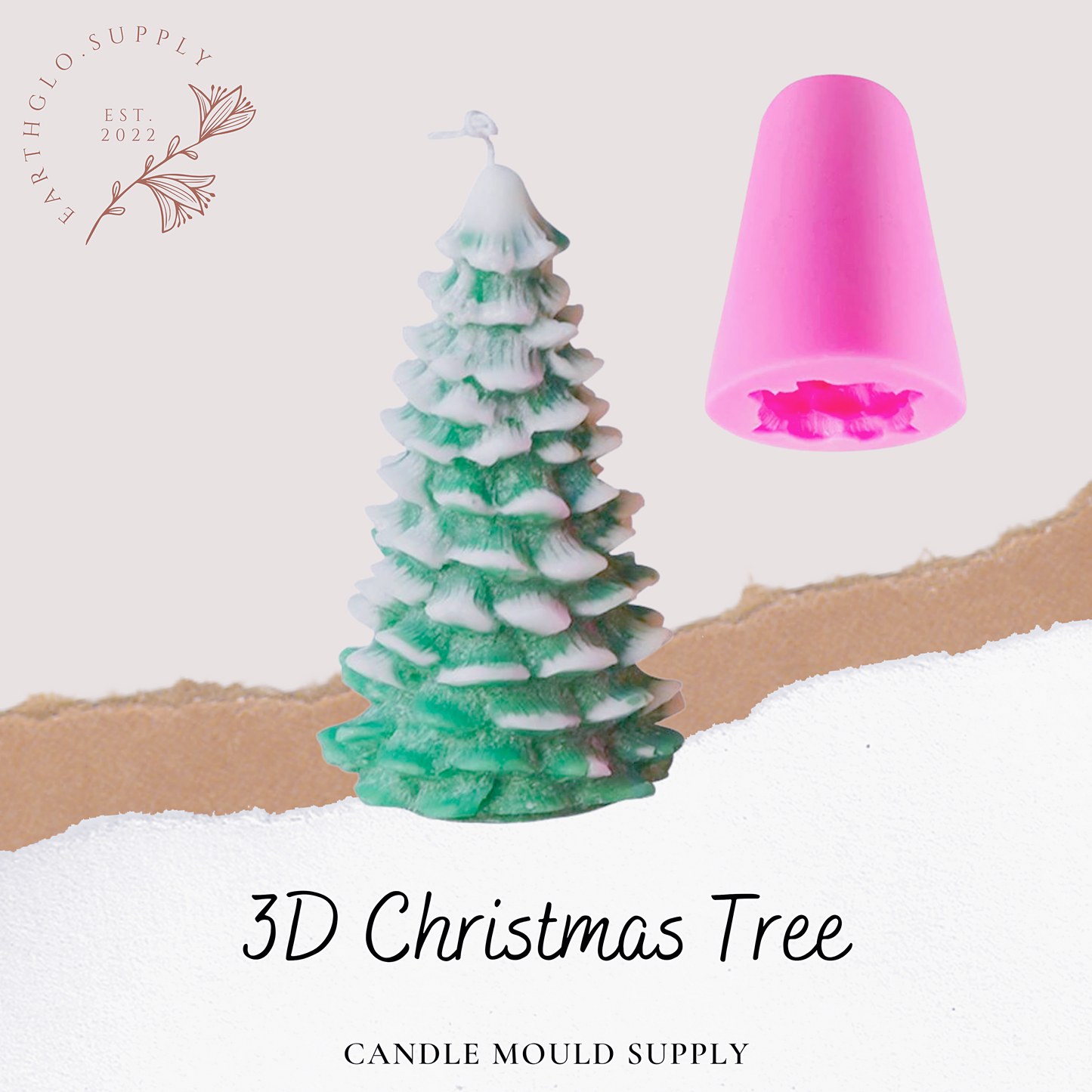 3D Christmas Tree - Candle Mould