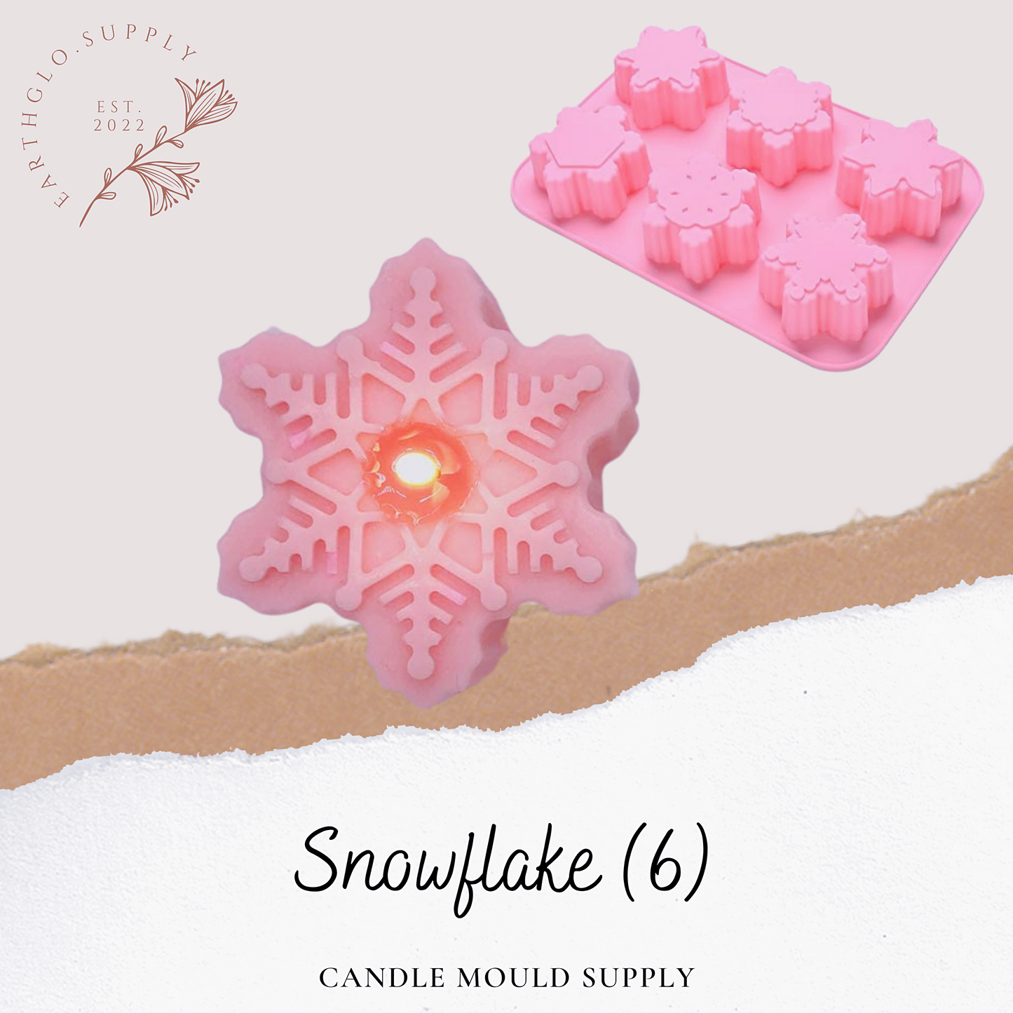 Snowflake (6) - Candle Mould