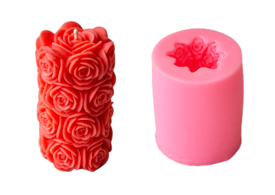 Rose Column - Candle Mould